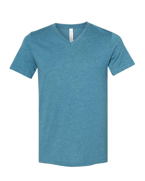 3005CVC Heather CVC V-Neck Tee