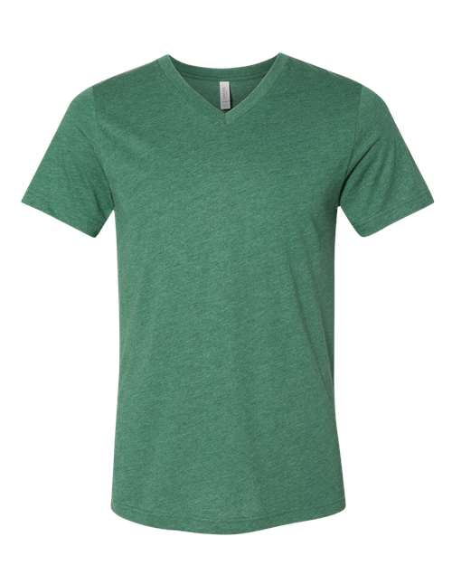 3005CVC Heather CVC V-Neck Tee