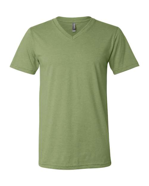 3005CVC Heather CVC V-Neck Tee