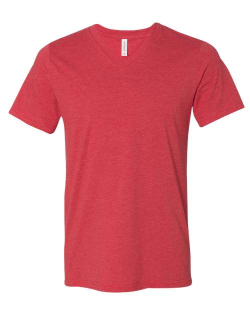 3005CVC Heather CVC V-Neck Tee