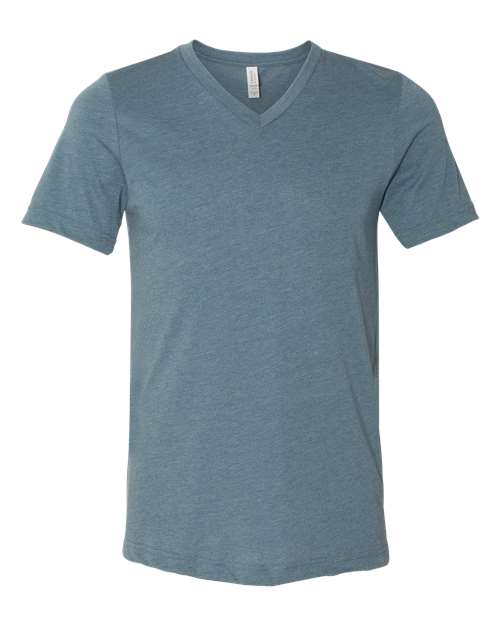 3005CVC Heather CVC V-Neck Tee