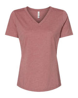 6405CVC Women's Relaxed Heather CVC V-Neck Tee
