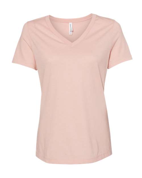 6405CVC Women's Relaxed Heather CVC V-Neck Tee