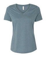 6405CVC Women's Relaxed Heather CVC V-Neck Tee