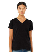 6405CVC Women's Relaxed Heather CVC V-Neck Tee