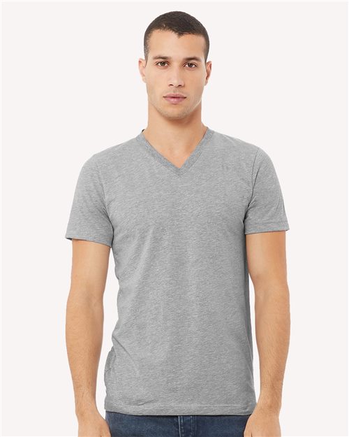 3005CVC Unisex Heather CVC V-Neck Tee