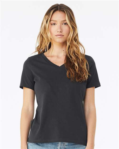 6405 Women’s Relaxed Jersey V-Neck Tee