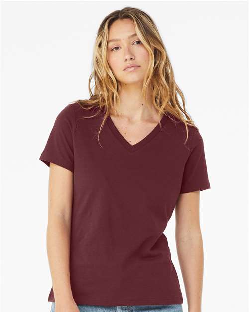 6405 Women’s Relaxed Jersey V-Neck Tee