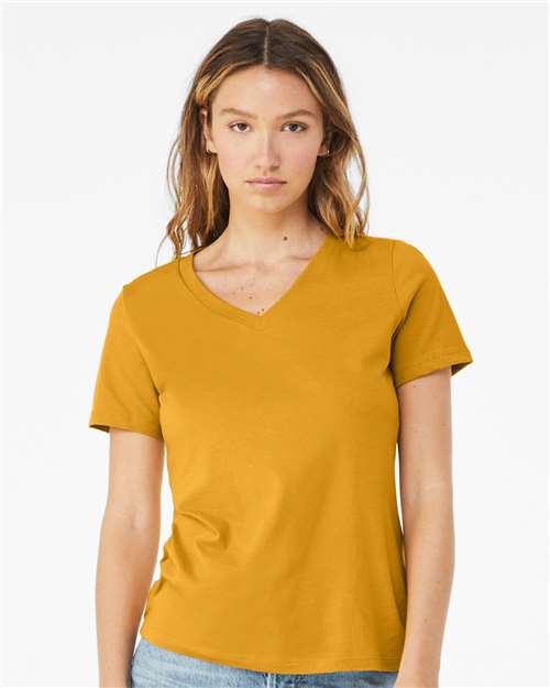 6405 Women’s Relaxed Jersey V-Neck Tee