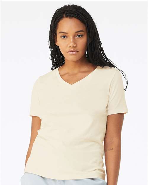 6405 Women’s Relaxed Jersey V-Neck Tee