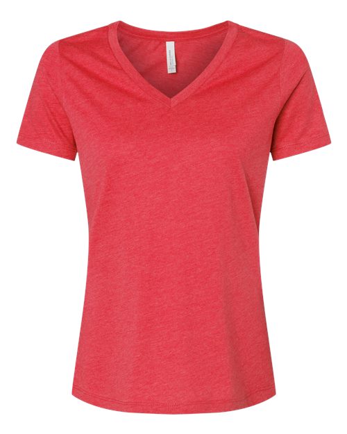 6405CVC Women's Relaxed Heather CVC V-Neck Tee