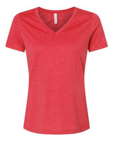 6405CVC Women's Relaxed Heather CVC V-Neck Tee