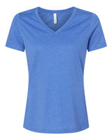 6405CVC Women's Relaxed Heather CVC V-Neck Tee