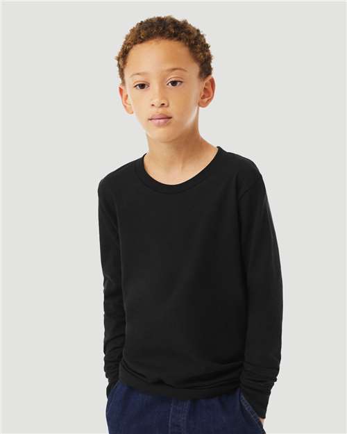 3501YCVC Youth Heather CVC Long Sleeve Tee