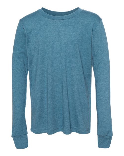 3501YCVC Youth Heather CVC Long Sleeve Tee