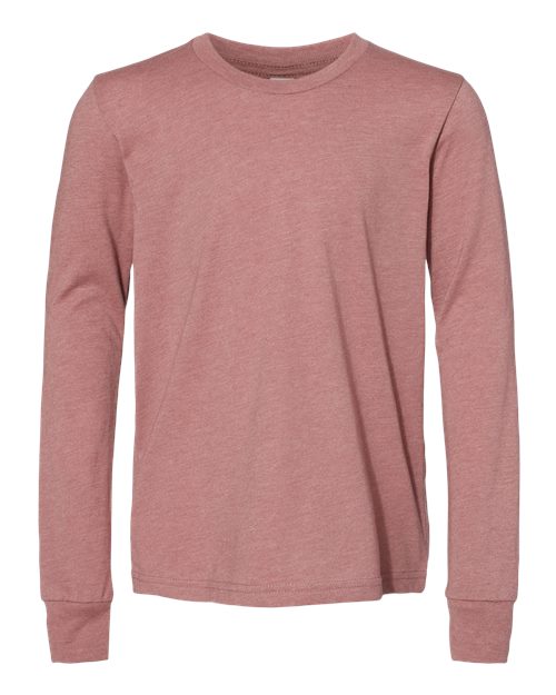 3501YCVC Youth Heather CVC Long Sleeve Tee