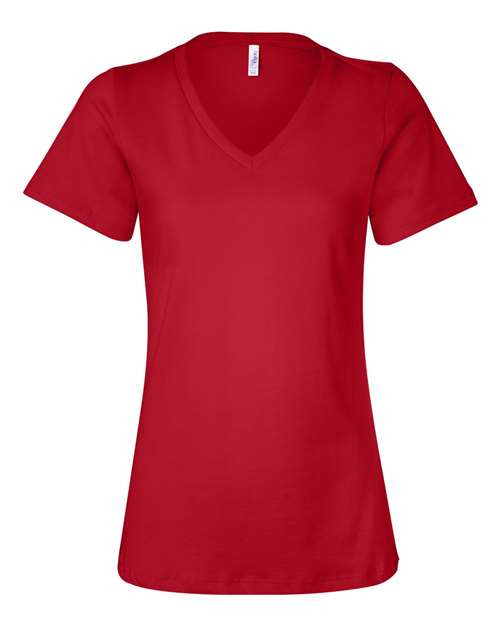 6405 Women’s Relaxed Jersey V-Neck Tee