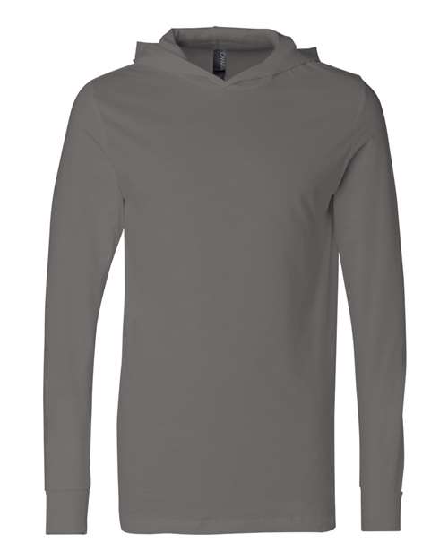3512 Unisex Jersey Hooded Long Sleeve Tee