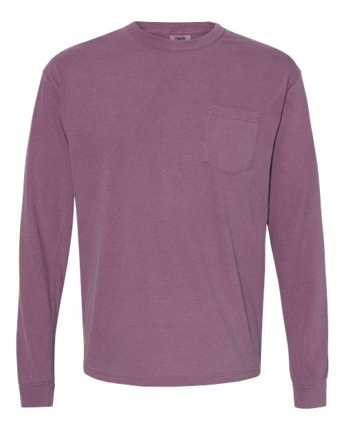 4410 Garment-Dyed Heavyweight Long Sleeve Pocket T-Shirt