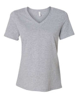 6405CVC Women's Relaxed Heather CVC V-Neck Tee