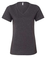 6405CVC Women's Relaxed Heather CVC V-Neck Tee