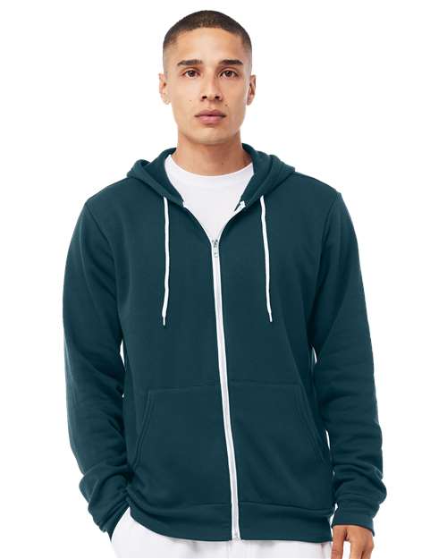 3739 Unisex Sponge Fleece Full-Zip Hoodie Sweatshirt