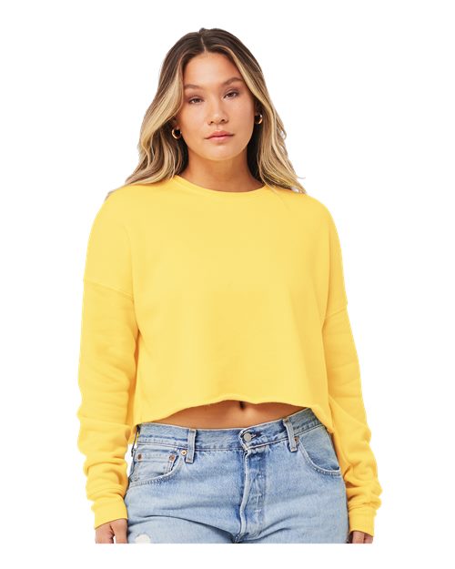 7503 Women's Crop Fleece Crewneck Sweatshirt