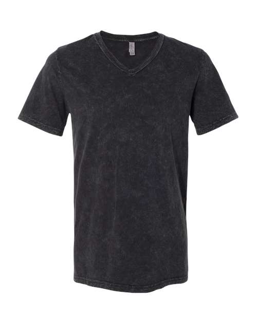 3655 Unisex Textured Jersey V-Neck Tee