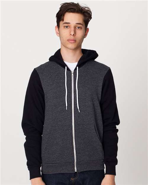 F497US Unisex USA-Made Flex Fleece Full-Zip Hoodie Sweatshirt