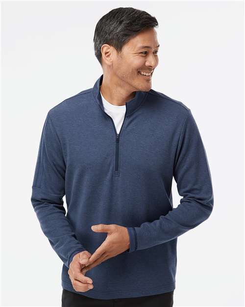 A554 Men's 3-Stripes Quarter-Zip Pullover Sweater
