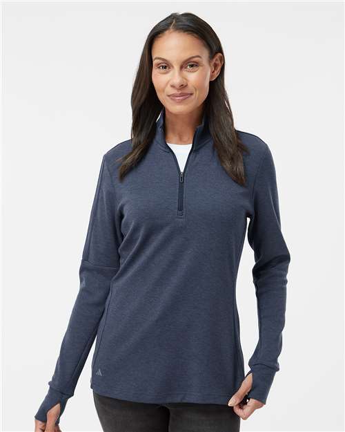 A555 Women's 3-Stripes Quarter-Zip Pullover Sweater