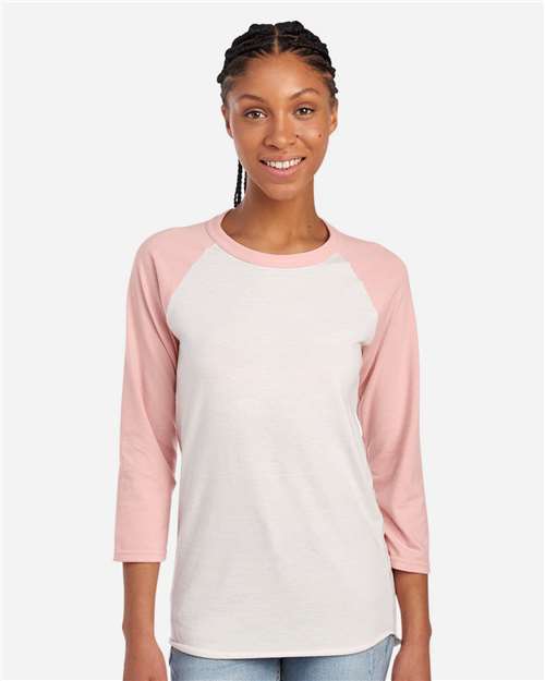 560RR Premium Blend Ringspun Three-Quarter Sleeve Raglan Baseball T-Shirt