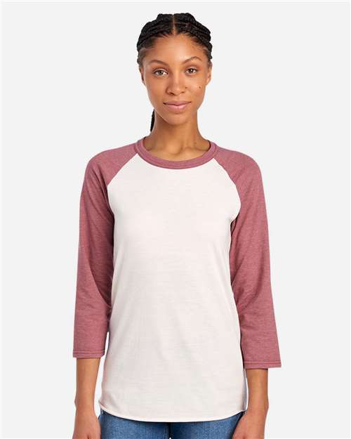 560RR Premium Blend Ringspun Three-Quarter Sleeve Raglan Baseball T-Shirt