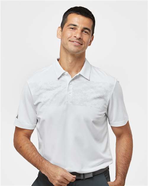 A585 Men's Camo Chest Print Polo