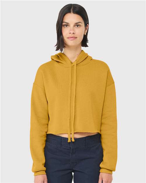 7502 Women's Crop Fleece Hoodie Sweatshirt