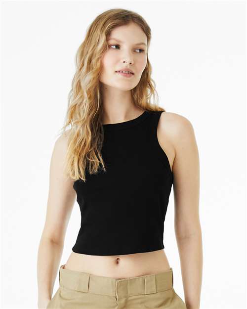 1019 Women's Micro Rib Racer Tank
