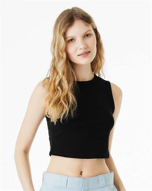 1013 Women's Micro Rib Muscle Crop Tank