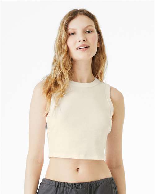 1013 Women's Micro Rib Muscle Crop Tank