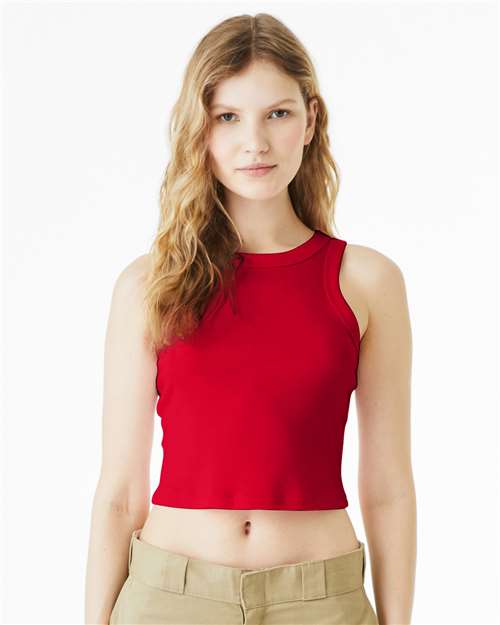 1019 Women's Micro Rib Racer Tank
