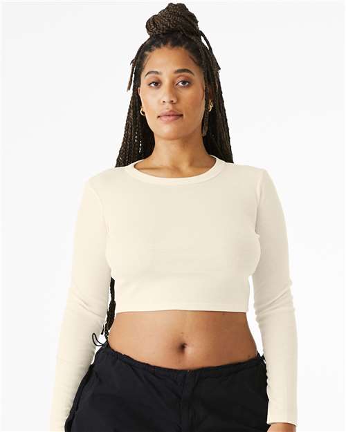 1501 Women's Micro Rib Long Sleeve Baby Tee