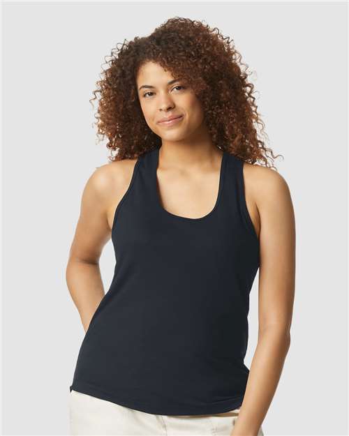 64220LCVC Women's Softstyle® CVC Racerback Tank Top