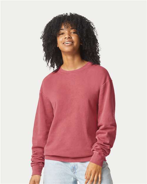 1466 Unisex Garment-Dyed Lightweight Fleece Crewneck Sweatshirt