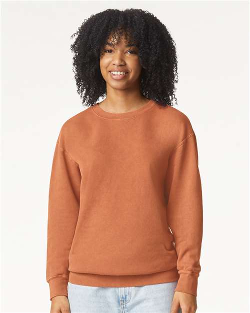 1466 Unisex Garment-Dyed Lightweight Fleece Crewneck Sweatshirt