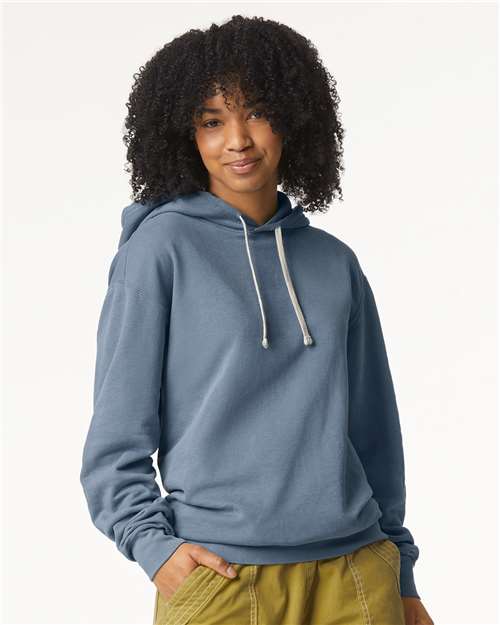 1467 Unisex Garment-Dyed Lightweight Fleece Hooded Sweatshirt