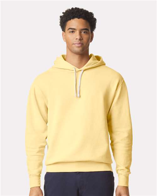 1467 Unisex Garment-Dyed Lightweight Fleece Hooded Sweatshirt