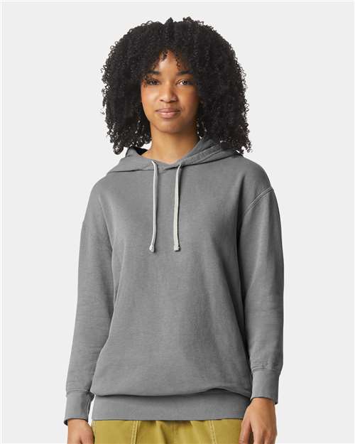 1467 Unisex Garment-Dyed Lightweight Fleece Hooded Sweatshirt