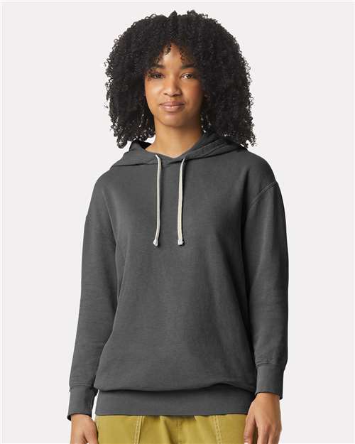 1467 Unisex Garment-Dyed Lightweight Fleece Hooded Sweatshirt