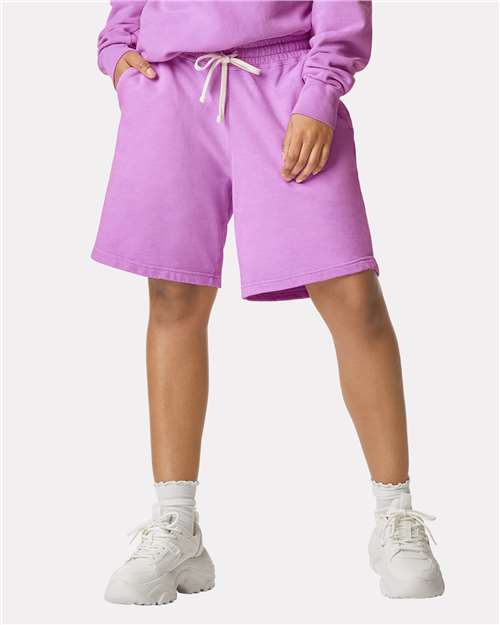 1468 Unisex Garment-Dyed Lightweight Fleece Sweat Shorts