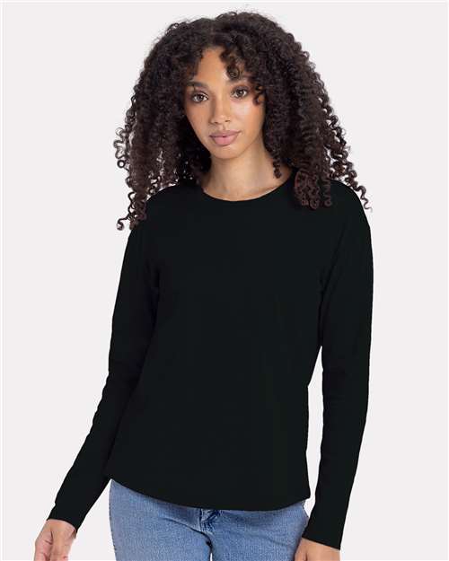 3911 Women's Cotton Relaxed Long Sleeve T-Shirt