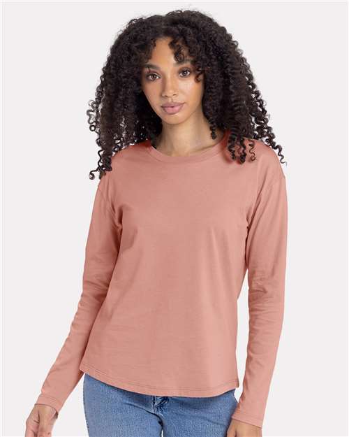 3911 Women's Cotton Relaxed Long Sleeve T-Shirt